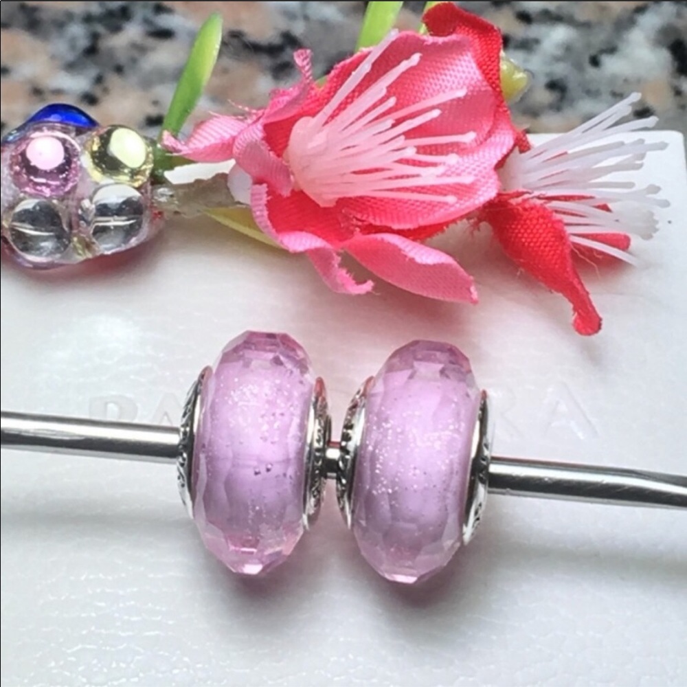 Pandora charms pink shimmers